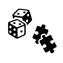 Würfel und Puzzleteile: Symbol für Strategie, Kreativität und Problemlösung im Spiele- und Denkprozess. Ideal für Blog über Logik- und Brettspiele.