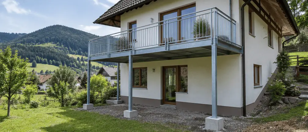 Stahlbalkonkonstruktion am Landhaus